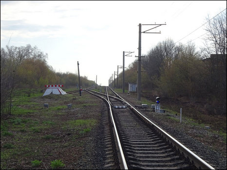 Станция Сараевка (пост 2км). Вид в сторону станции Кривецкая.