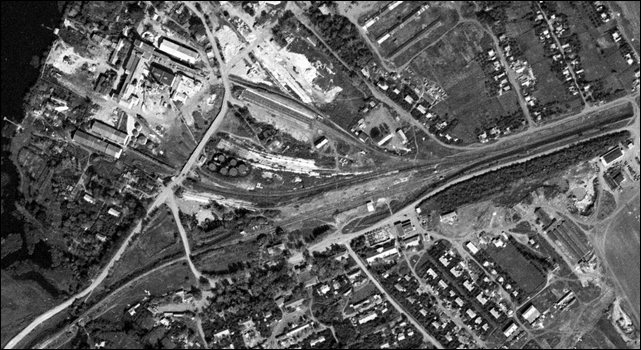 Спутниковый снимок станции Ржавский Завод от 07.09.1975.
