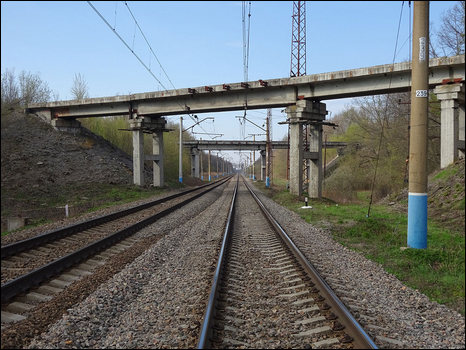 Перегон Солнцево - Сараевка. Недействующие путепроводы железнодорожной развязки.